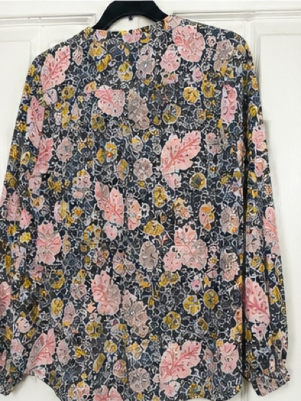🍂 NWOT Philosophy Boutique Floral Boho Blouse | Soft Romantic Print Top Sz M 🍂 - Picture 8 of 8